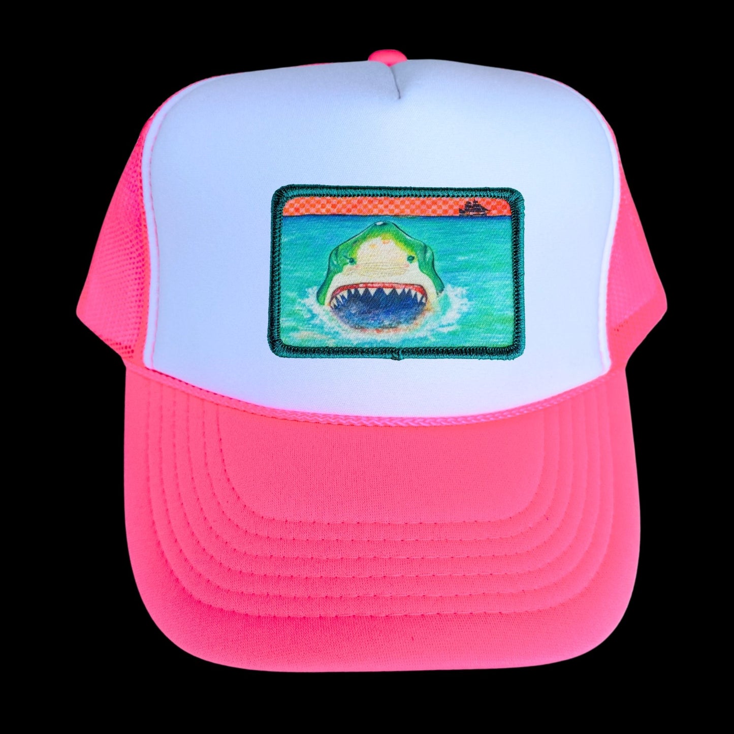 5-Panel High Crown Foam Trucker Hat + Mars Patch