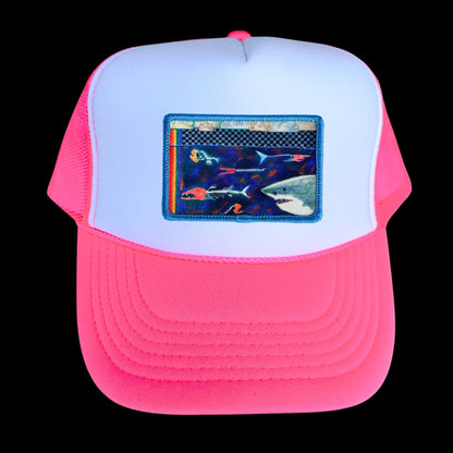 5-Panel High Crown Foam Trucker Hat + Mars Patch