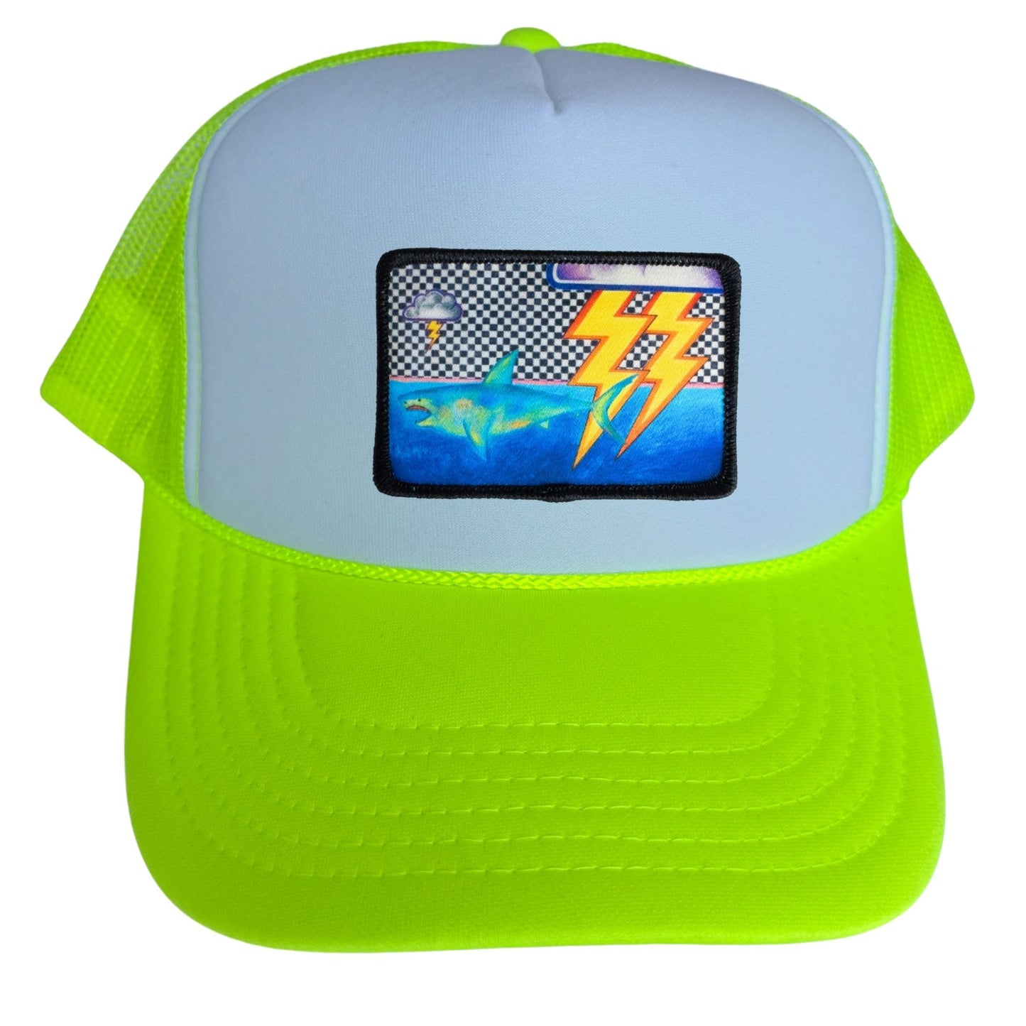 5-Panel High Crown Foam Trucker Hat + Mars Patch