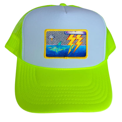 5-Panel High Crown Foam Trucker Hat + Mars Patch