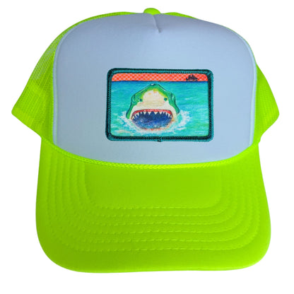 5-Panel High Crown Foam Trucker Hat + Mars Patch