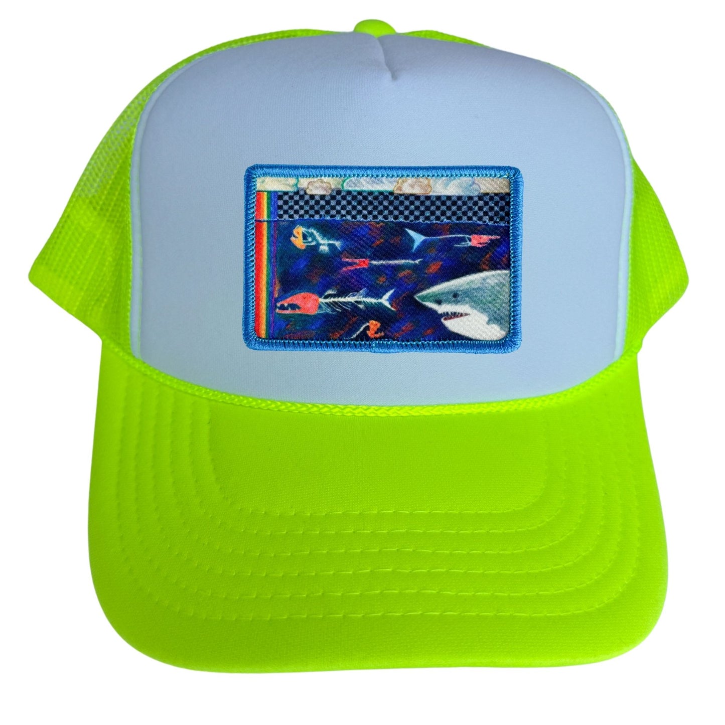 5-Panel High Crown Foam Trucker Hat + Mars Patch