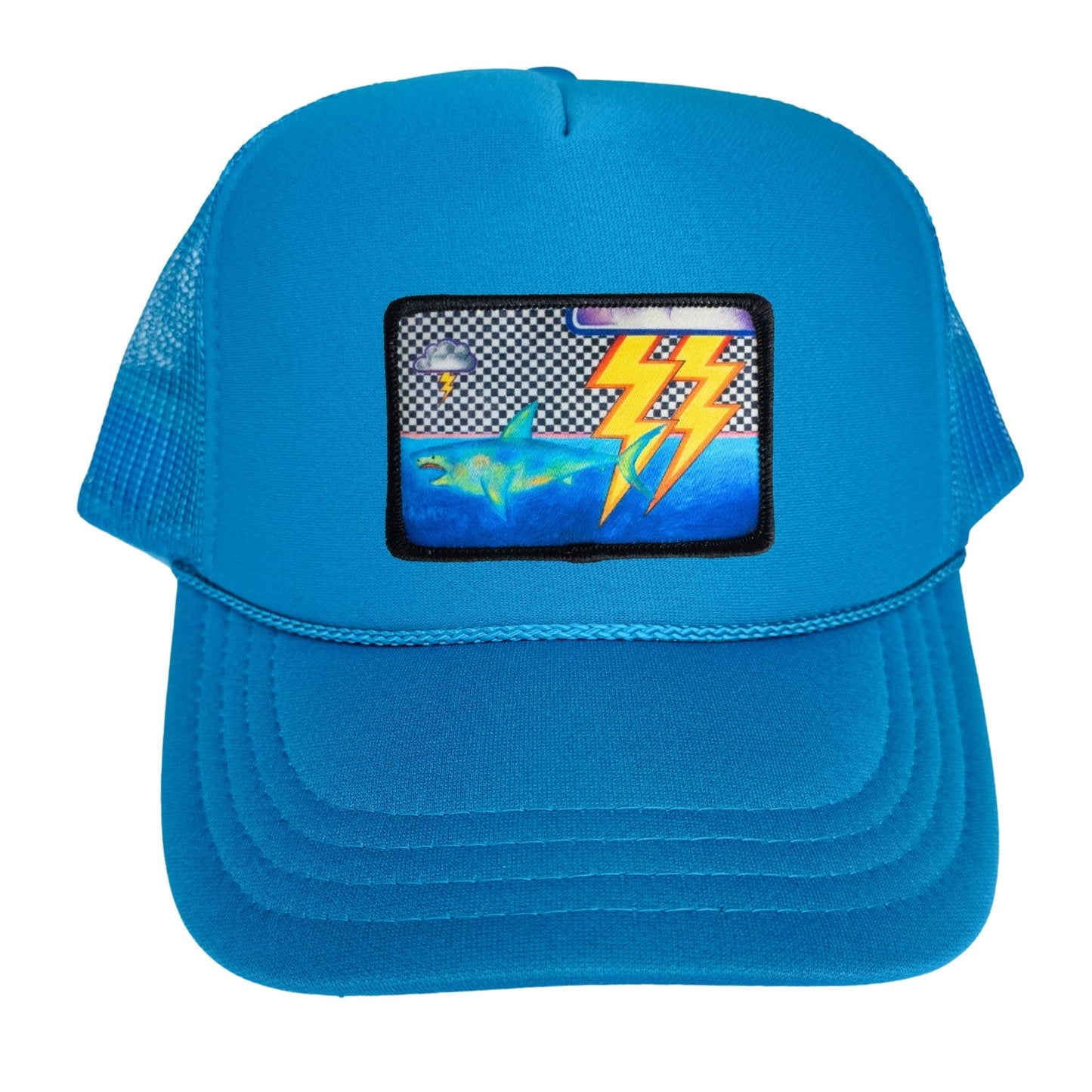 5-Panel High Crown Foam Trucker Hat With Rope + Mars Patch