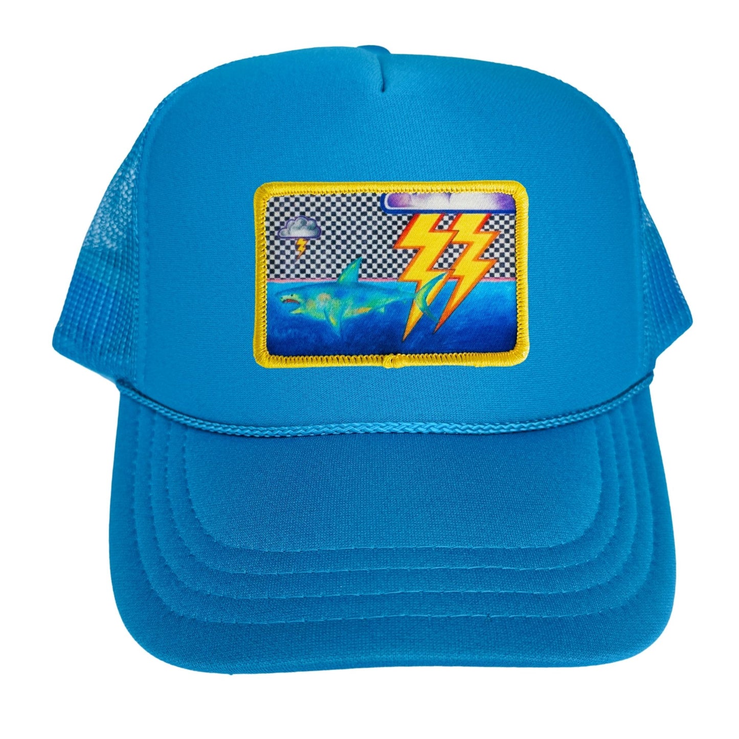 5-Panel High Crown Foam Trucker Hat With Rope + Mars Patch