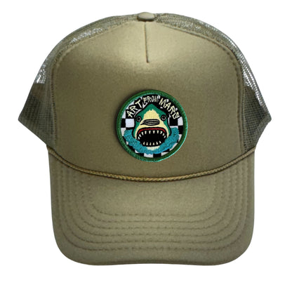 5-Panel High Crown Foam Trucker Hat With Rope + Mars Patch