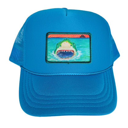 5-Panel High Crown Foam Trucker Hat With Rope + Mars Patch