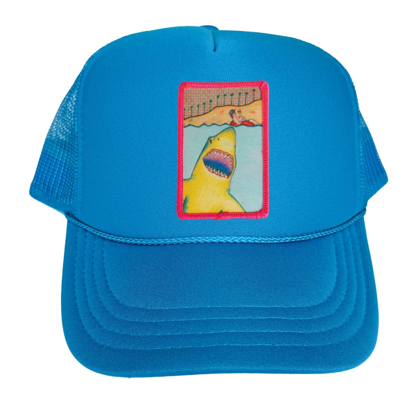 5-Panel High Crown Foam Trucker Hat With Rope + Mars Patch