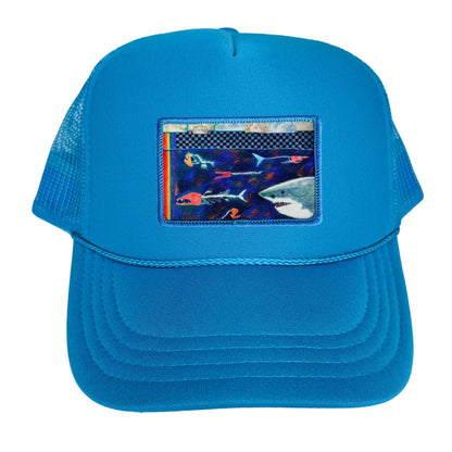 5-Panel High Crown Foam Trucker Hat With Rope + Mars Patch