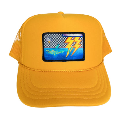 5-Panel High Crown Foam Trucker Hat With Rope + Mars Patch