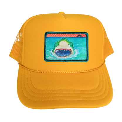 5-Panel High Crown Foam Trucker Hat With Rope + Mars Patch