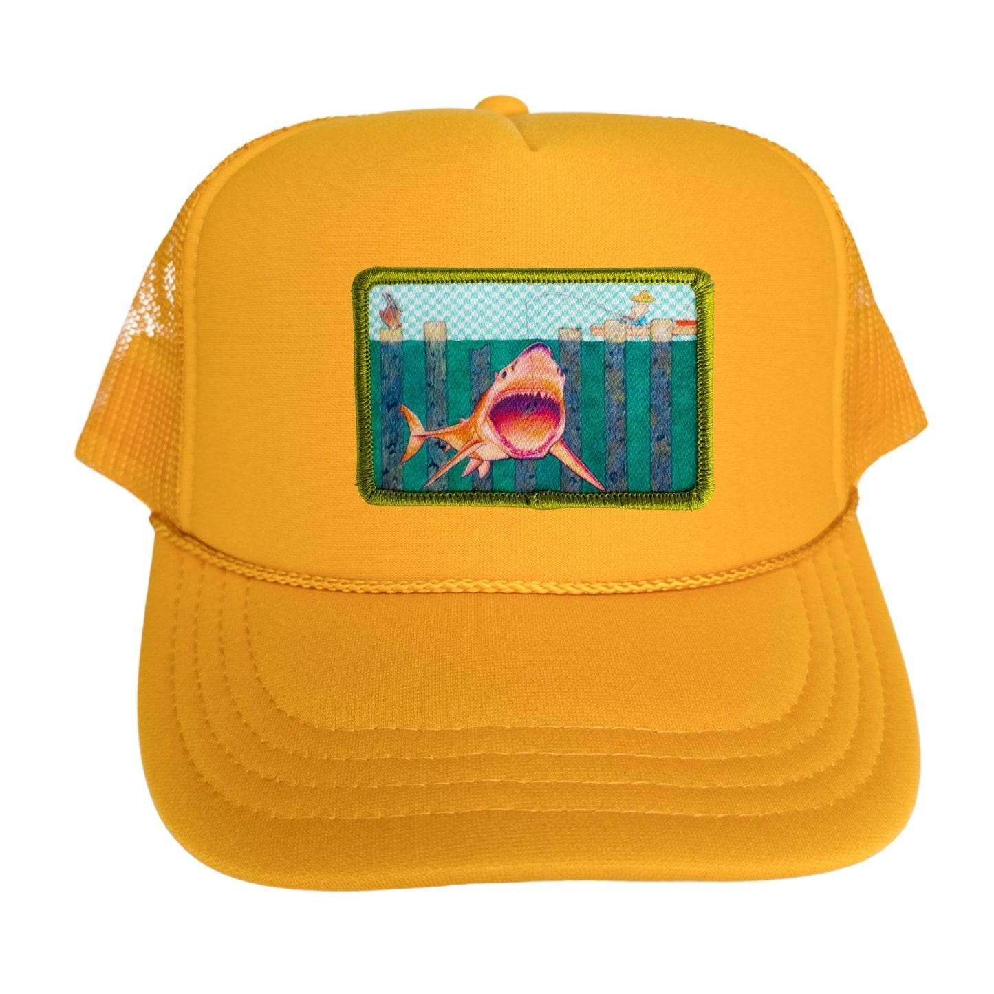 5-Panel High Crown Foam Trucker Hat With Rope + Mars Patch