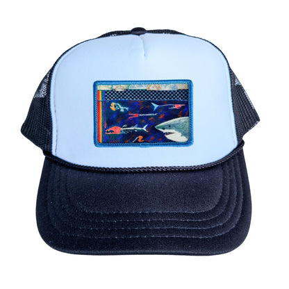 5-Panel High Crown Foam Trucker Hat + Mars Patch