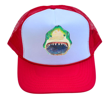 5-Panel High Crown Foam Trucker Hat + Mars Patch