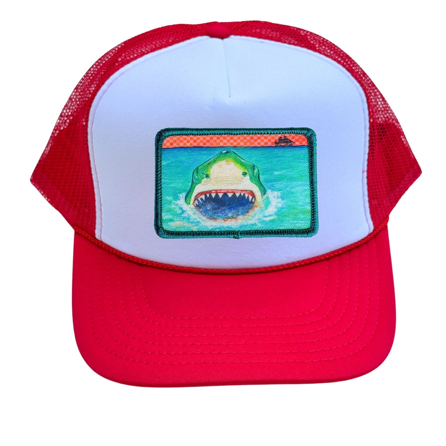 5-Panel High Crown Foam Trucker Hat + Mars Patch