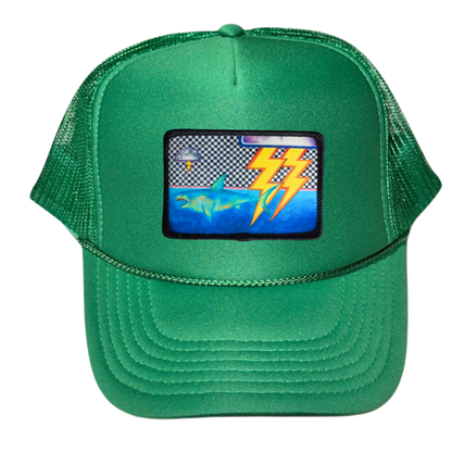 5-Panel High Crown Foam Trucker Hat With Rope + Mars Patch