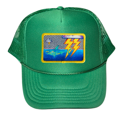 5-Panel High Crown Foam Trucker Hat With Rope + Mars Patch