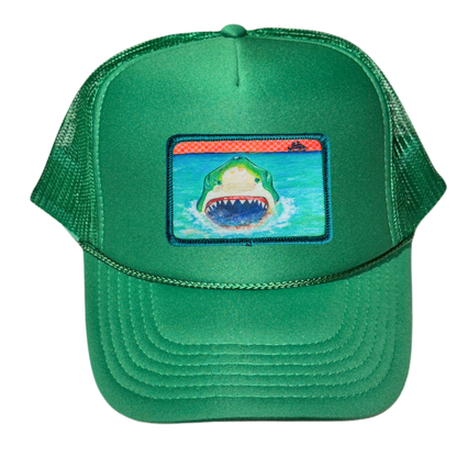 5-Panel High Crown Foam Trucker Hat With Rope + Mars Patch