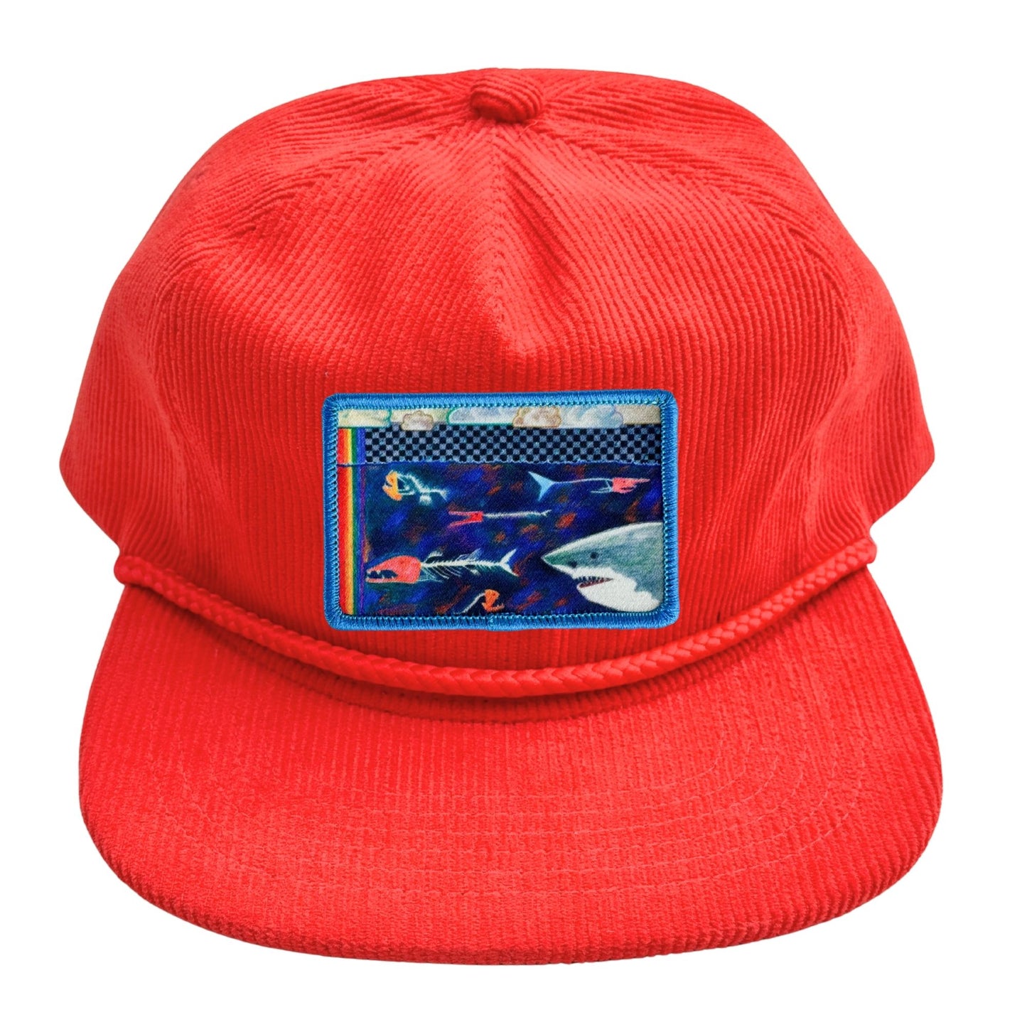 Corduroy Rope Snapback Hat + Mars Patch