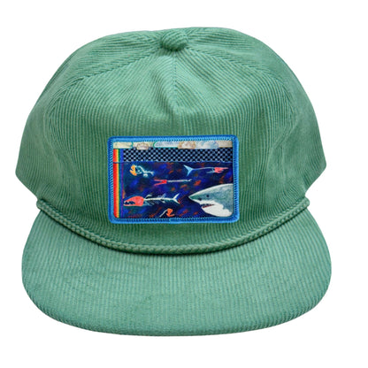 Corduroy Rope Snapback Hat + Mars Patch