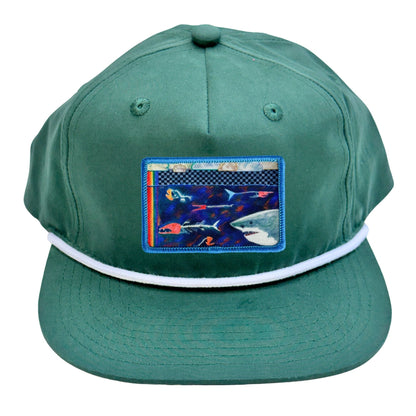 5-Panel Flat Bill Rope Cap + Mars Patch
