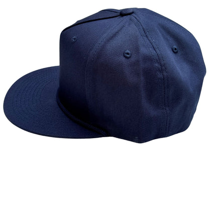 Flat Bill Golf Hat with Rope + Mars Patch