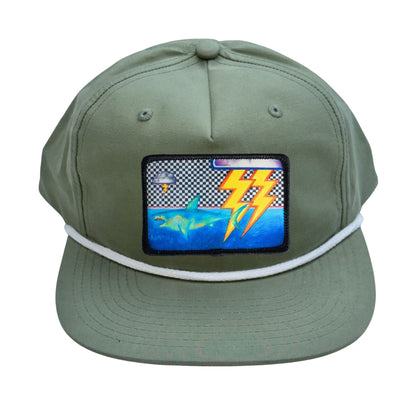 Richardson 256 Grandpa Rope Cap + Mars Patch