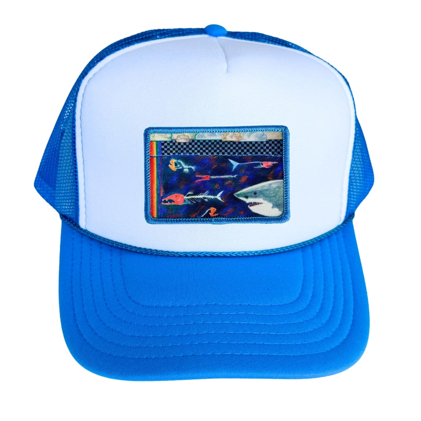 5-Panel High Crown Foam Trucker Hat + Mars Patch
