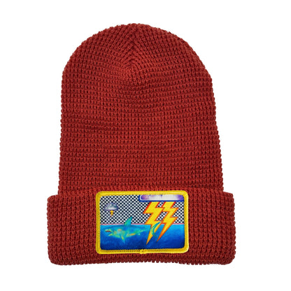 Richardson 146 Waffle Cuffed Beanie + Mars Patch