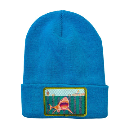 Richardson R18 Solid Beanie with Cuff + Mars Patch