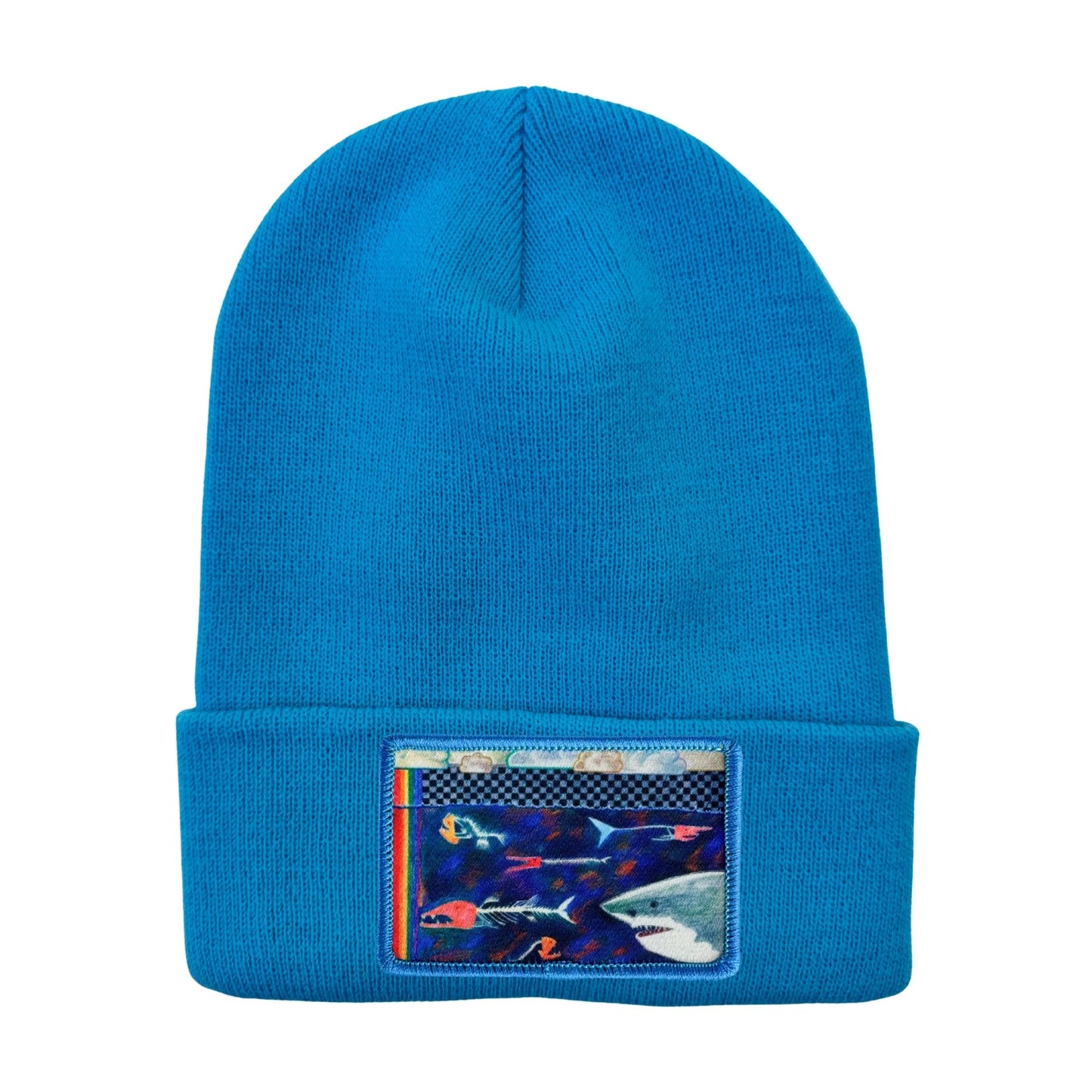 Richardson R18 Solid Beanie with Cuff + Mars Patch