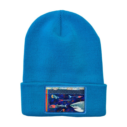 Richardson R18 Solid Beanie with Cuff + Mars Patch