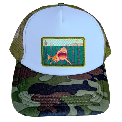 5-Panel High Crown Foam Trucker Hat + Mars Patch