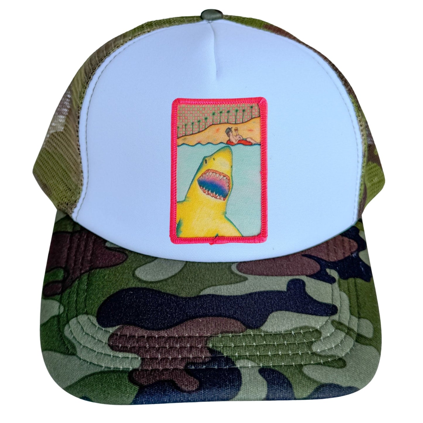 5-Panel High Crown Foam Trucker Hat + Mars Patch