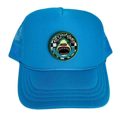 5-Panel High Crown Foam Trucker Hat With Rope + Mars Patch