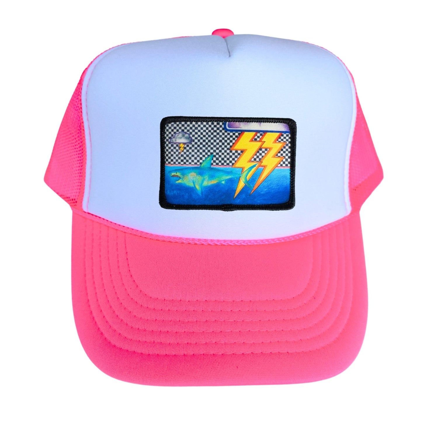 5-Panel High Crown Foam Trucker Hat + Mars Patch