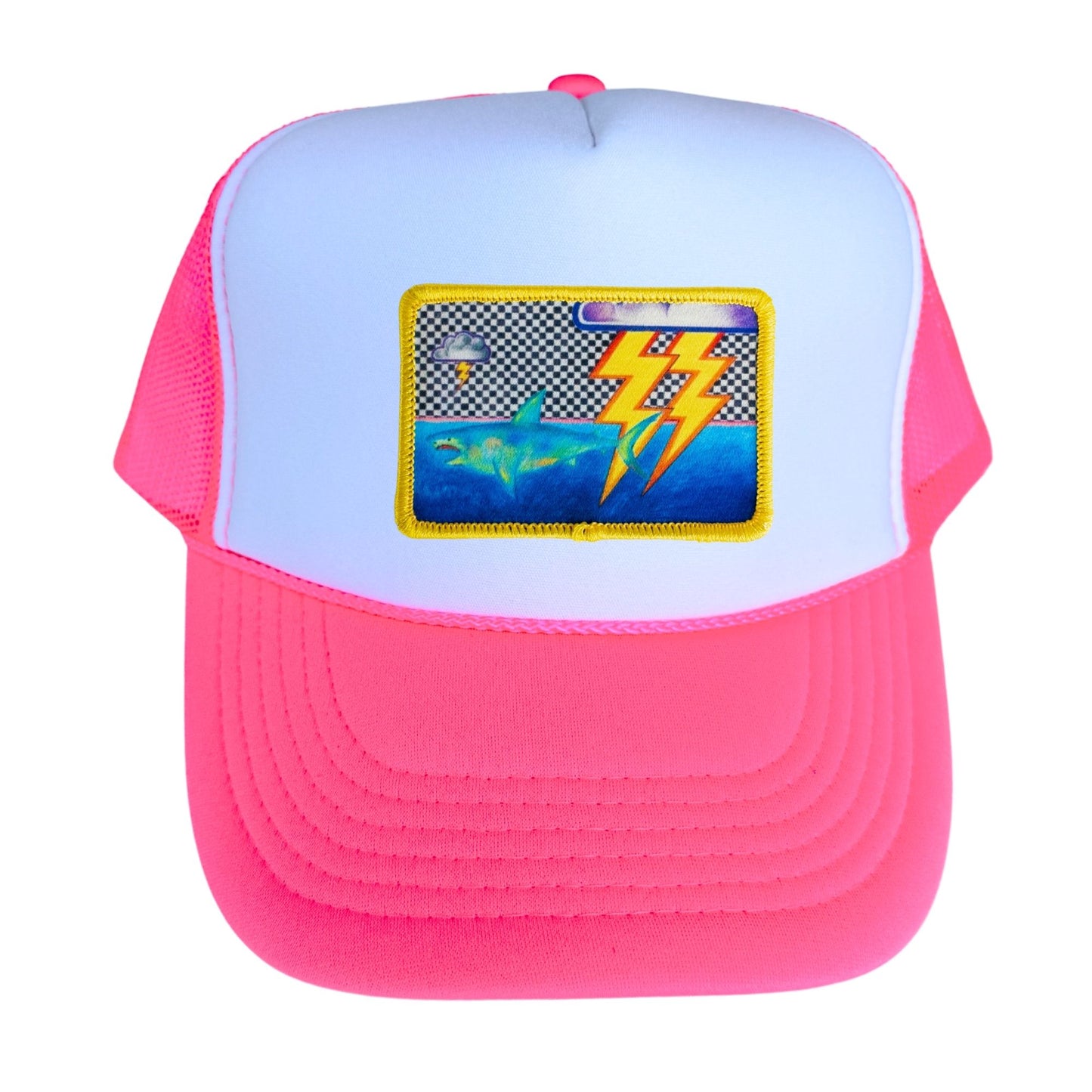 5-Panel High Crown Foam Trucker Hat + Mars Patch