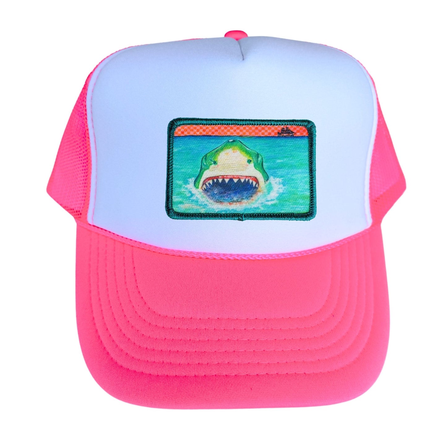 5-Panel High Crown Foam Trucker Hat + Mars Patch