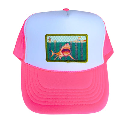 5-Panel High Crown Foam Trucker Hat + Mars Patch