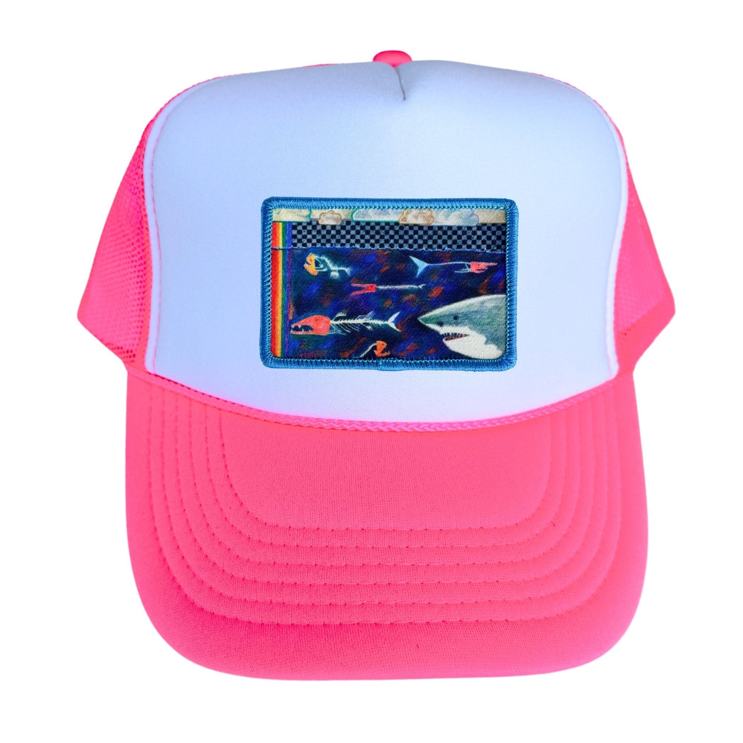 5-Panel High Crown Foam Trucker Hat + Mars Patch